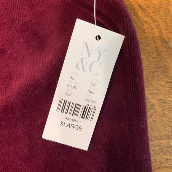 NY&C VELOUR HOODIE JACKET IN TRUE BURGUNDY - Picture 8 of 8